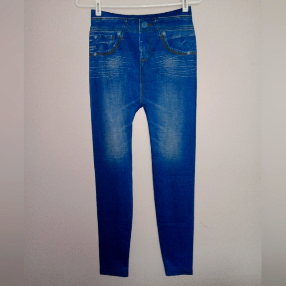Stretch Jeans..soft and comfortable..large..Blue faded..